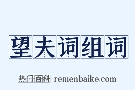 望夫词组词是什么意思的图片